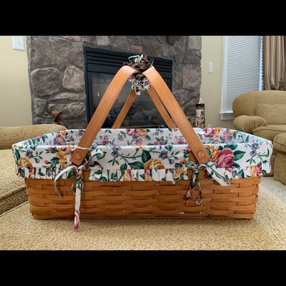 Longaberger Other Longaberger Large Gathering Basket Combo Poshmark